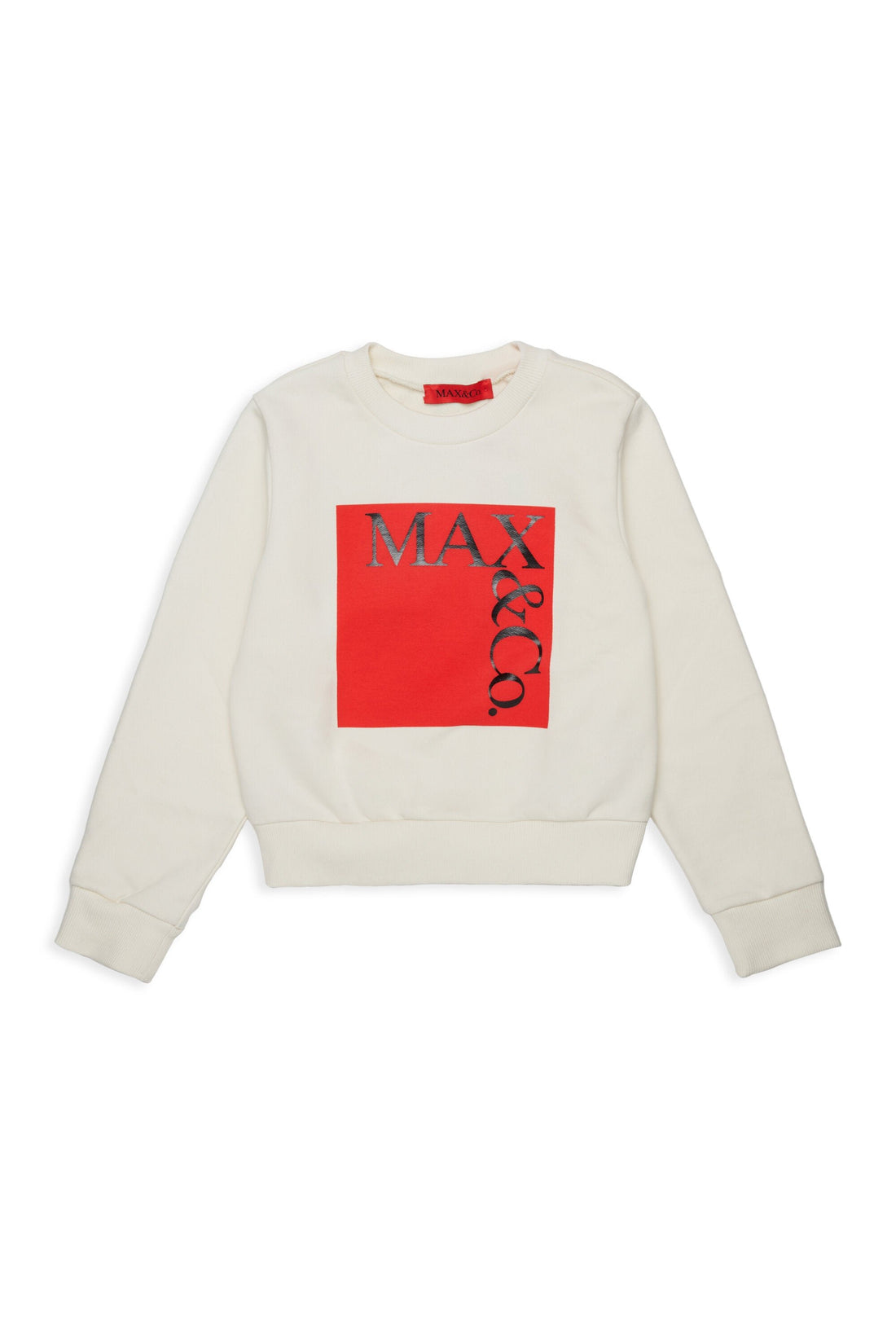 felpa con maxi logo MX0037 MX056 MX10E MAX&CO. KID 