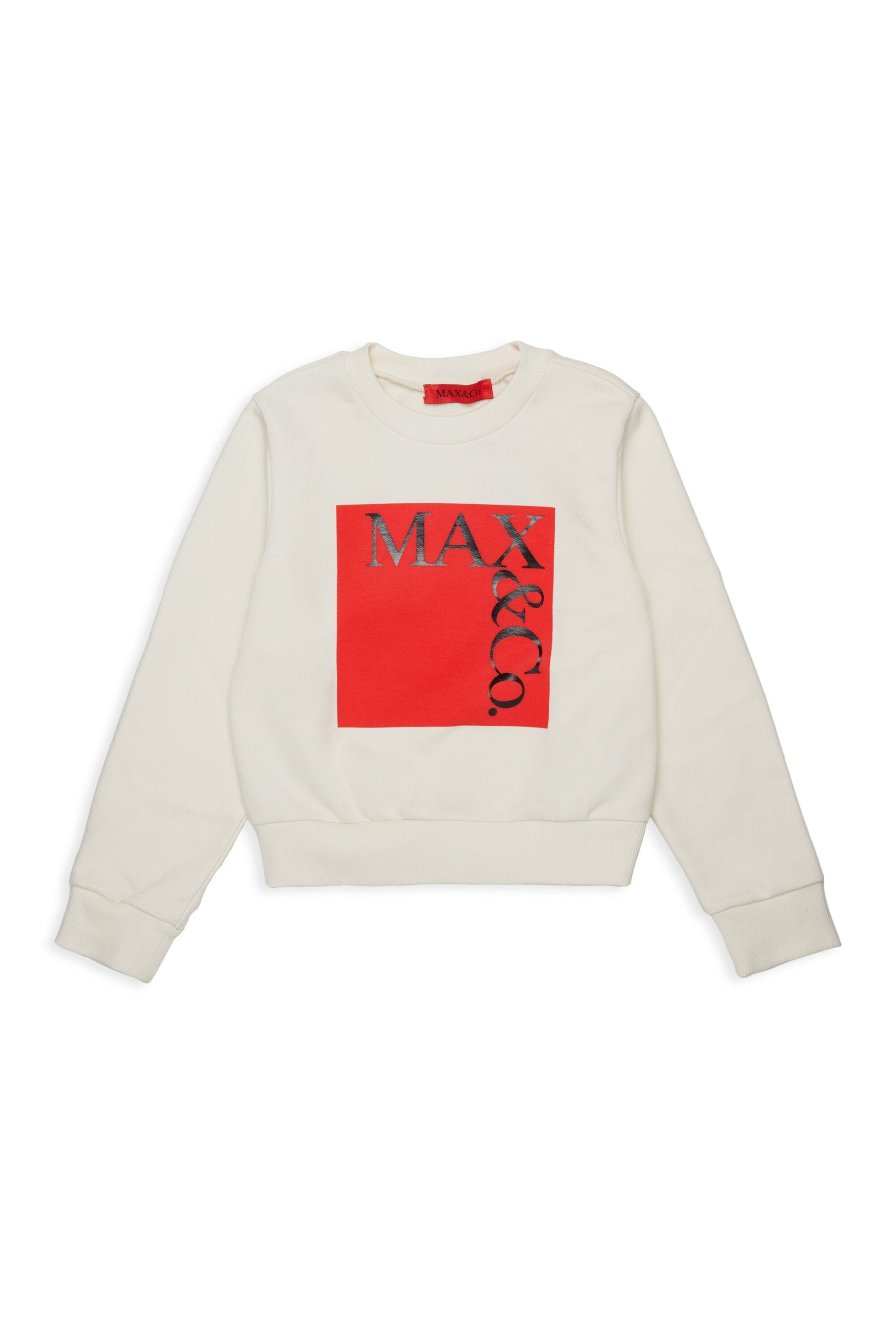 felpa con maxi logo MX0037 MX056 MX10E MAX&CO. KID 