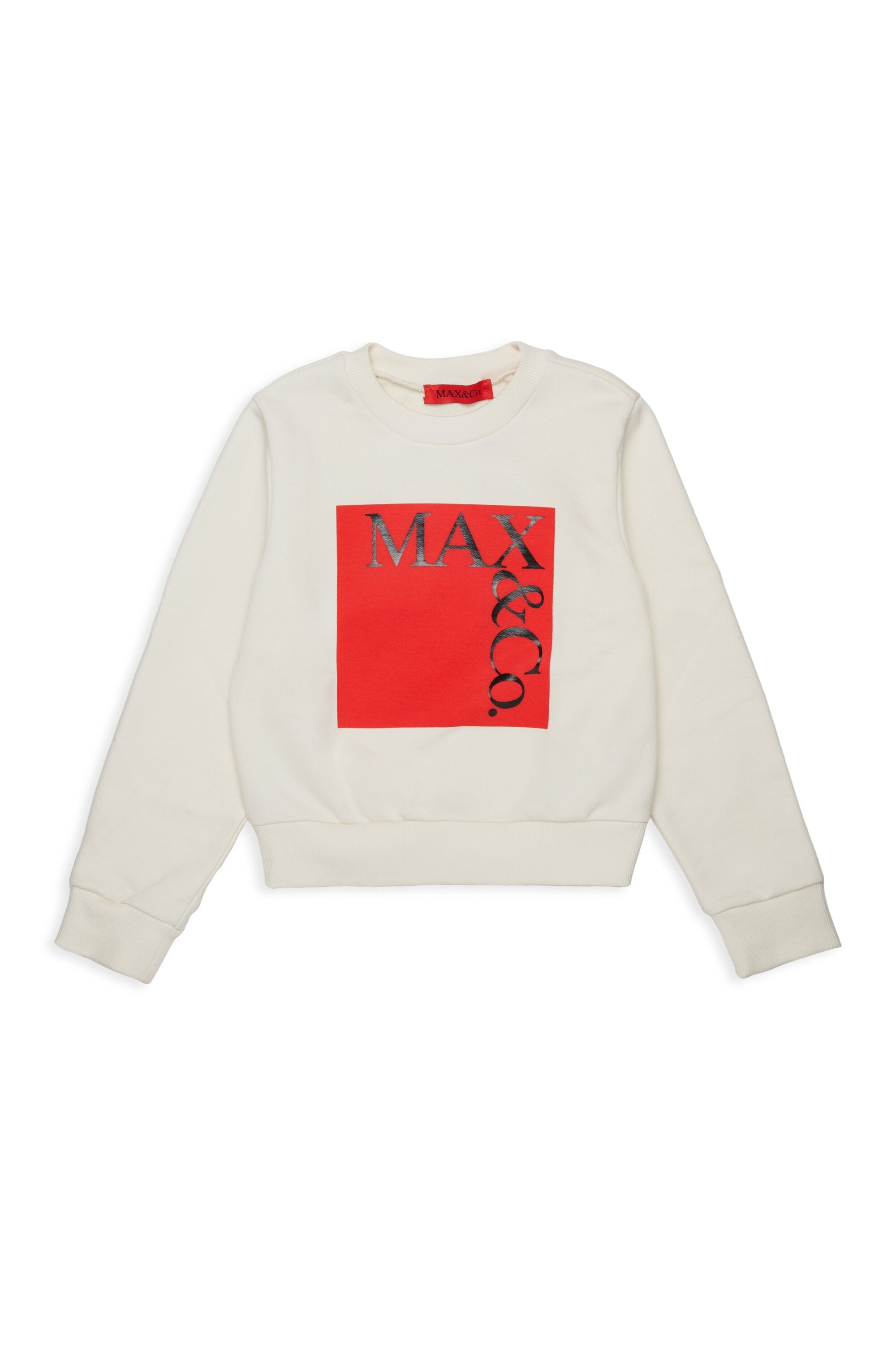 felpa con maxi logo MX0037 MX056 MX10E MAX&CO. KID 