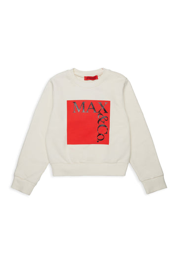 felpa con maxi logo MX0037 MX056 MX10E MAX&CO. KID 