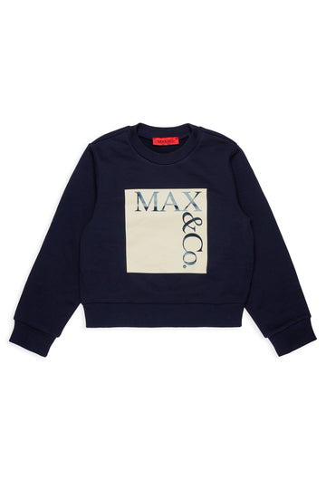 felpa con maxi logo MX0037 MX056 MX854 MAX&CO. KID 