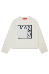 MAX&CO. KID maglione in lana e cachemire Bianco