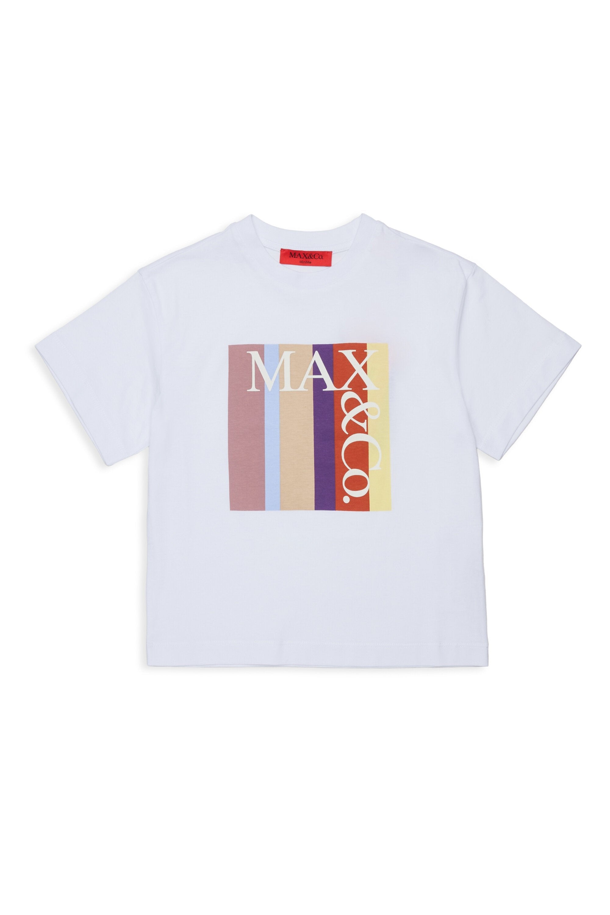 t-shirt con logo multicolo MX0390 MX02I MX100 MAX&CO. KID 