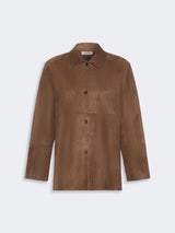 MAXMARA S giacca in pelle scamosciata Marrone