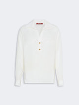 MAXMARA STUDIO camicia polo in seta Bianco