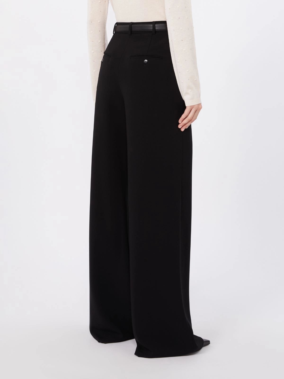 pantalone ampio in cady MSTAMICO 001 MAXMARA STUDIO 