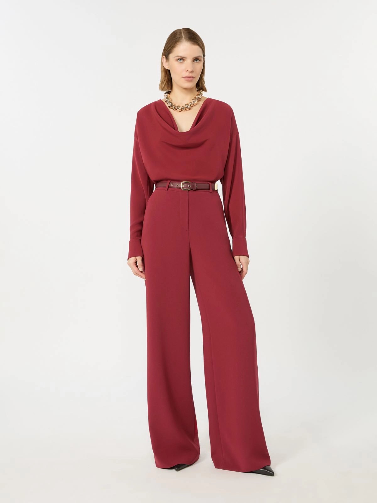pantalone ampio in cady MSTAMICO 012 MAXMARA STUDIO 