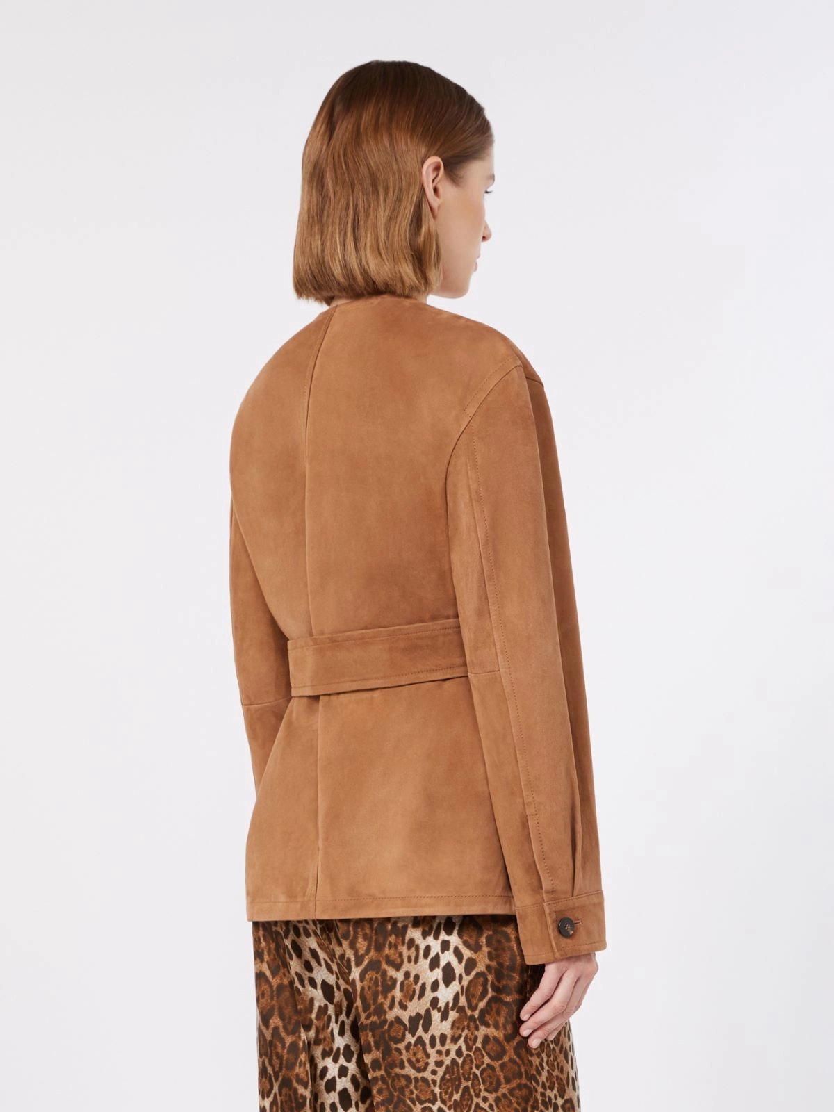 giacca in pelle scamosciata MSTBOEMIA 002 MAXMARA STUDIO 