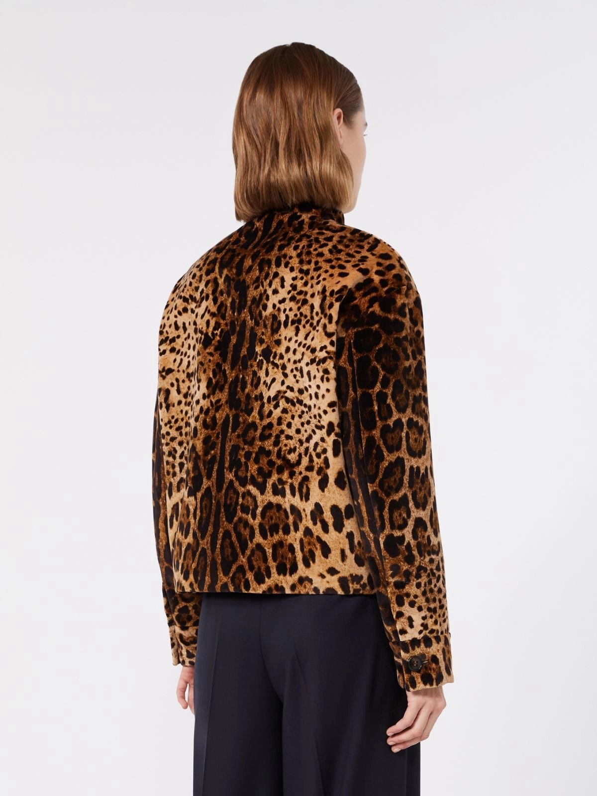 Giacca boxy in velluto liscio MSTEDRO 001 MAXMARA STUDIO 