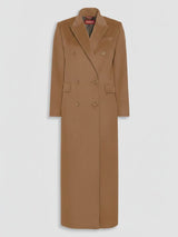 MAXMARA STUDIO Cappotto doppiopetto in lana Cammello