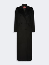 MAXMARA STUDIO Cappotto doppiopetto in lana Nero