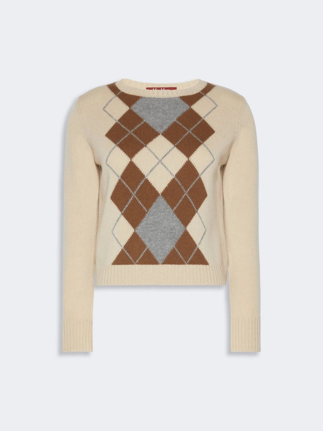 Maglia in lana e cachemire Argyle MSTFARAONE 001 MAXMARA STUDIO 