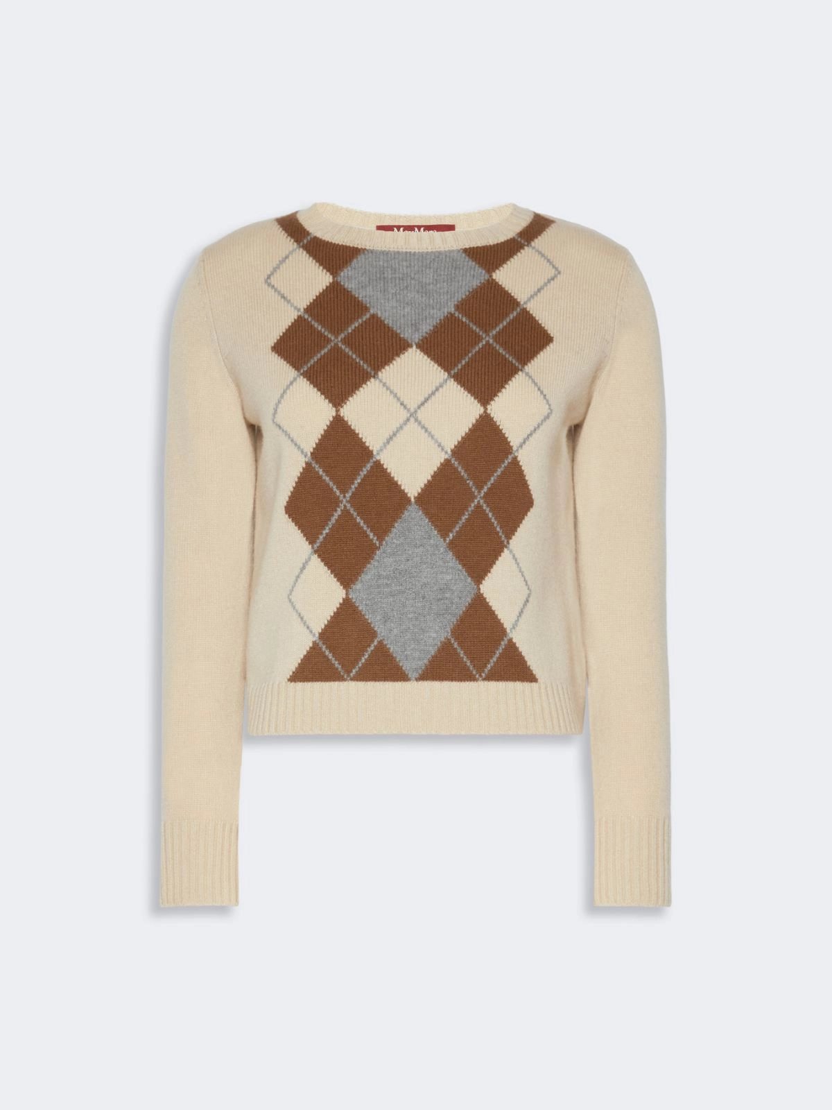 Maglia in lana e cachemire Argyle MSTFARAONE 001 MAXMARA STUDIO 