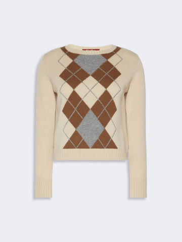 Maglia in lana e cachemire Argyle MSTFARAONE 001 MAXMARA STUDIO 