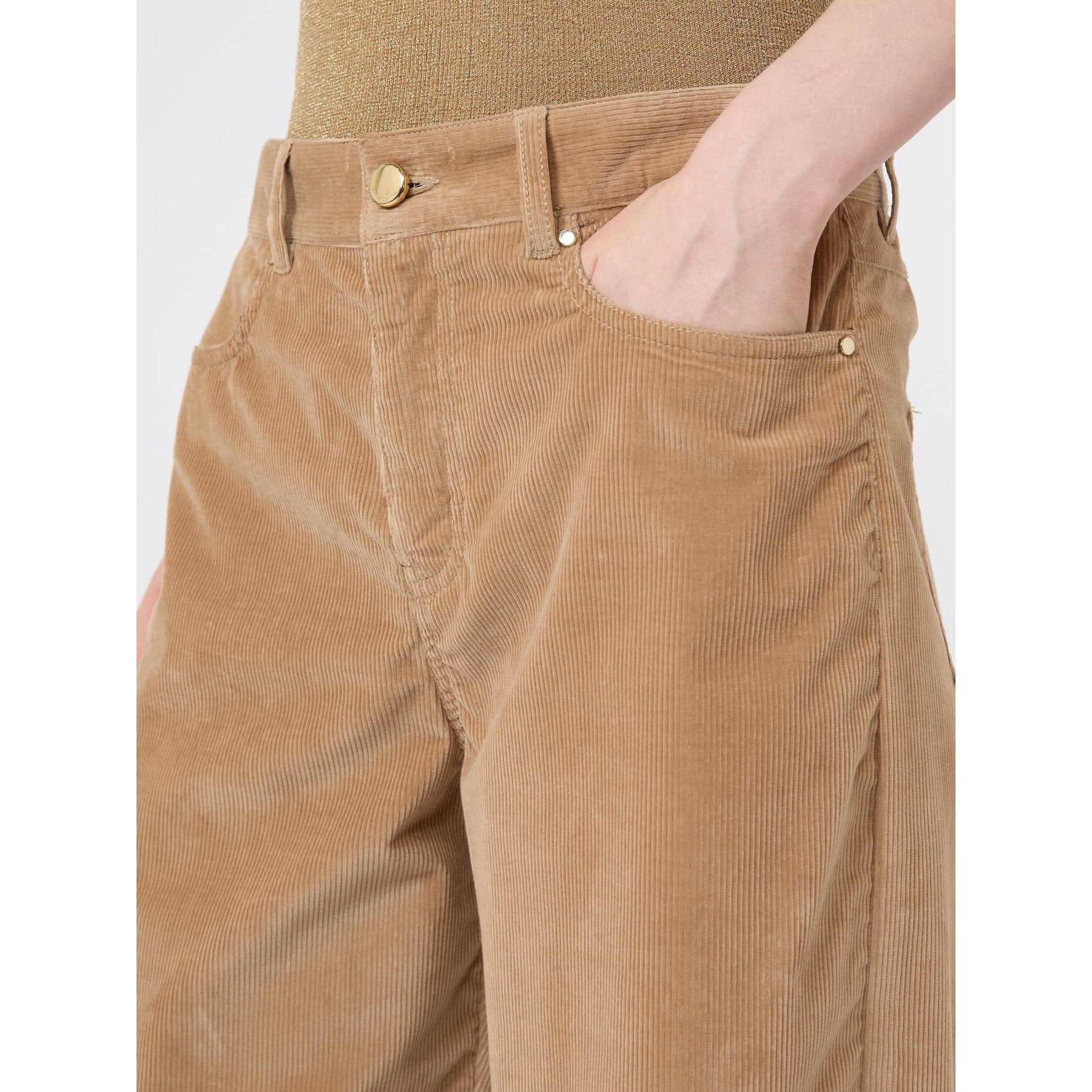 pantalone in velluto elasticizzato MSTFRAGOLA 002 MAXMARA STUDIO 