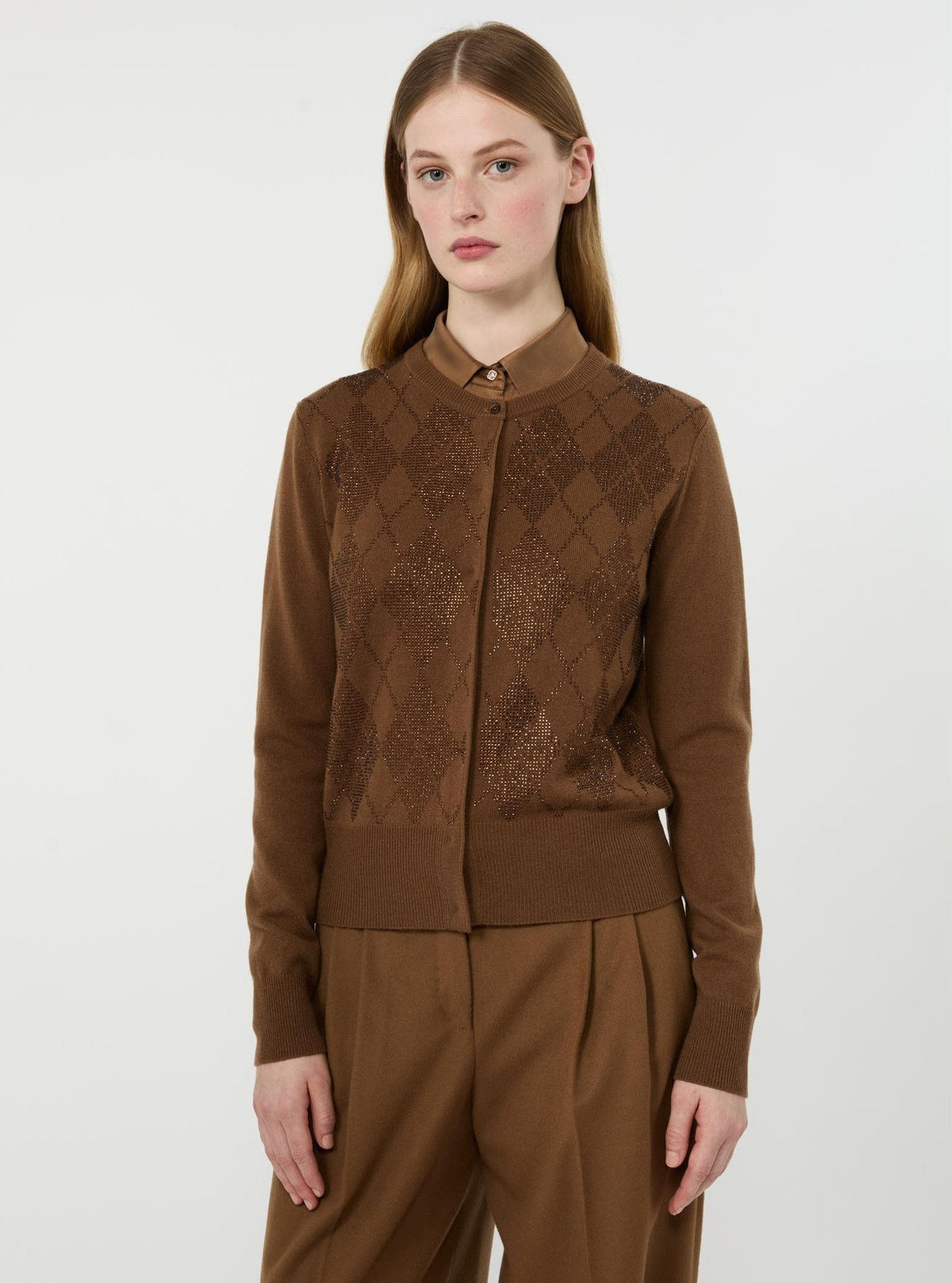 cardigan in lana e cachemire MSTGIOVANE 006 MAXMARA STUDIO 