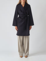 MAXMARA STUDIO cappotto in drap di lana Blu