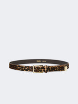 MAXMARA STUDIO cintura cavallino leopardato Marrone