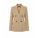 MAXMARA STUDIO giacca doppiopetto in lana Beige