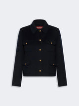 MAXMARA STUDIO giacca college in lana Blu