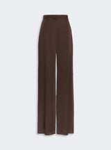 MAXMARA STUDIO ELEGANTE pantalone a palazzo Marrone
