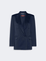 MAXMARA STUDIO ELEGANTE giacca in envers satin Blu