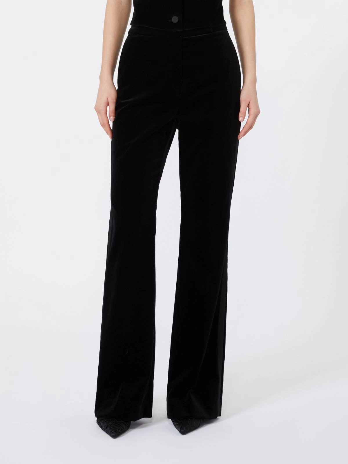 pantalone smoking in velluto MSEOSCURI 007 MAXMARA STUDIO ELEGANTE 