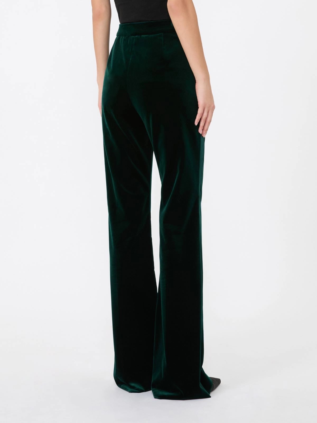 pantalone smoking in velluto MSEOSCURI 021 MAXMARA STUDIO ELEGANTE 