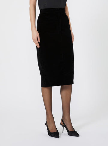 gonna in cotone monostretch MSEPADANA 007 MAXMARA STUDIO ELEGANTE 