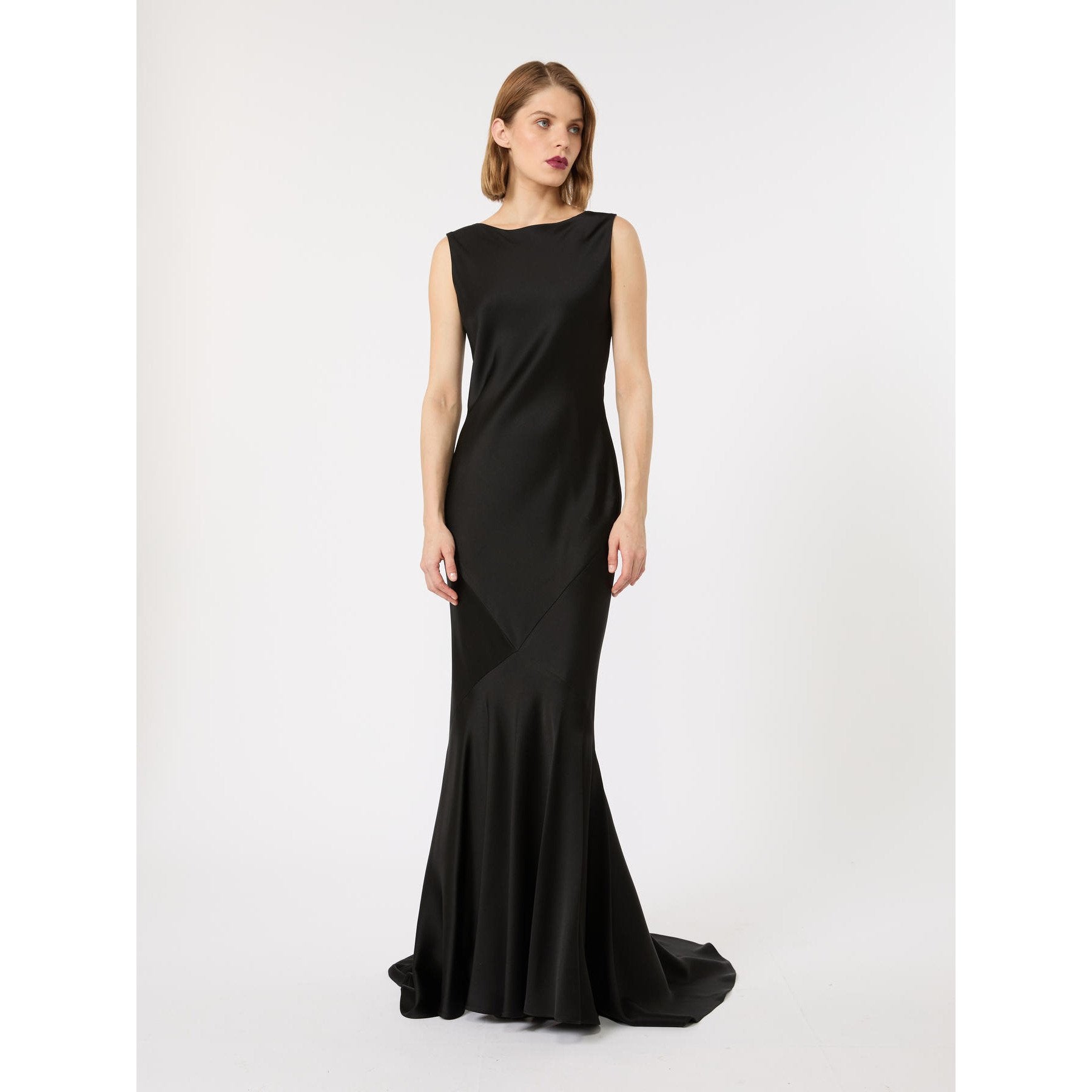abito in envers satin lucido MSERUM 015 MAXMARA STUDIO ELEGANTE 