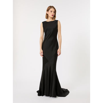 abito in envers satin lucido MSERUM 015 MAXMARA STUDIO ELEGANTE 