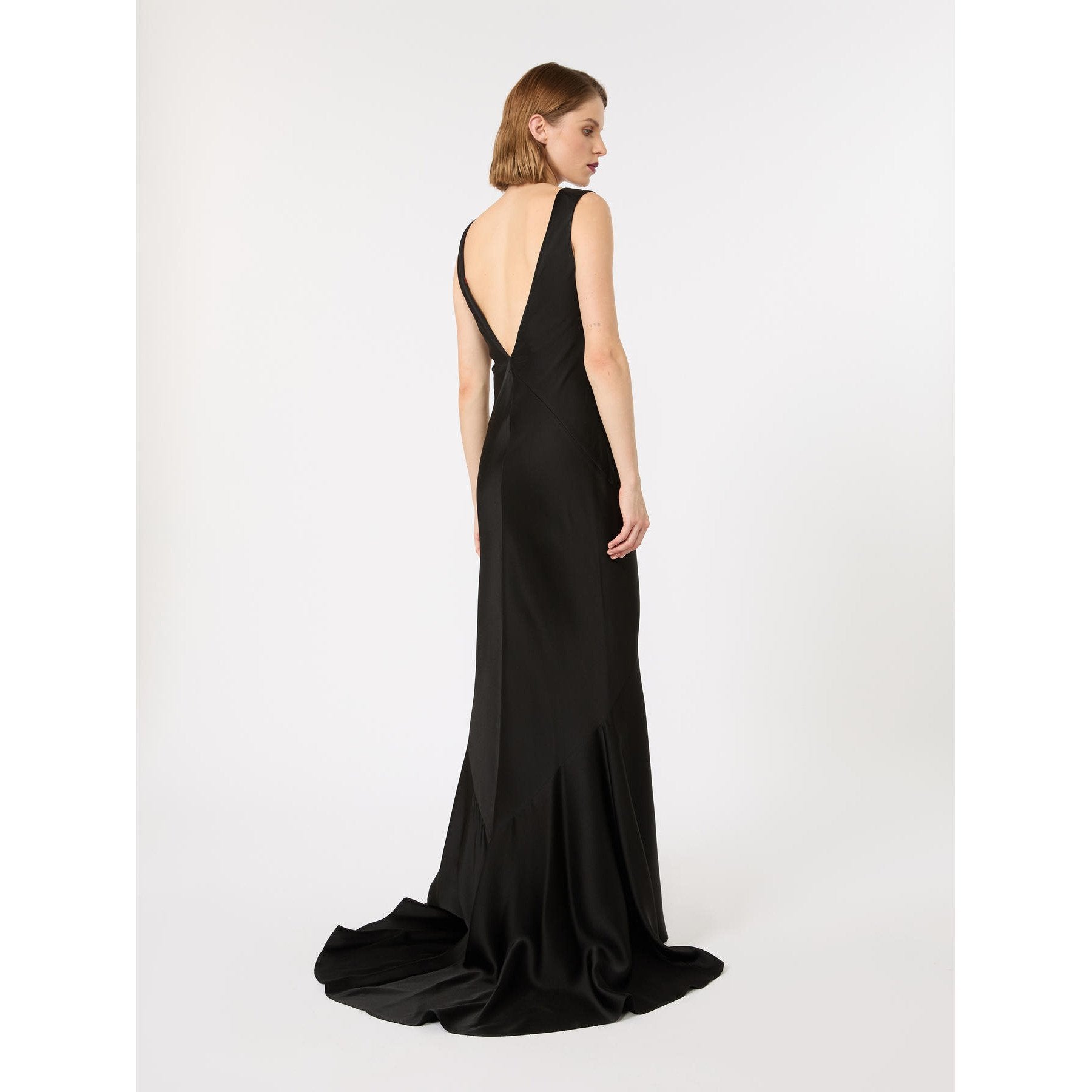 abito in envers satin lucido MSERUM 015 MAXMARA STUDIO ELEGANTE 