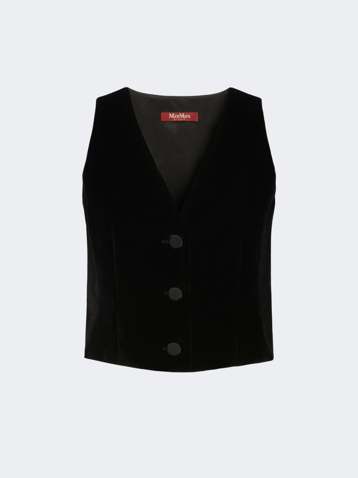 gilet in velluto liscio MSESTREET 007 MAXMARA STUDIO ELEGANTE 
