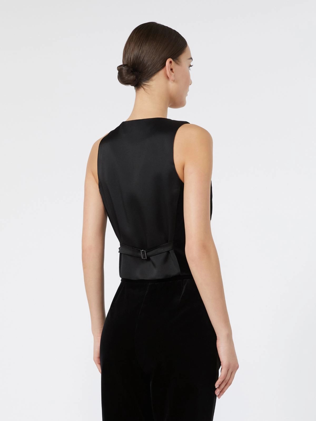 gilet in velluto liscio MSESTREET 007 MAXMARA STUDIO ELEGANTE 