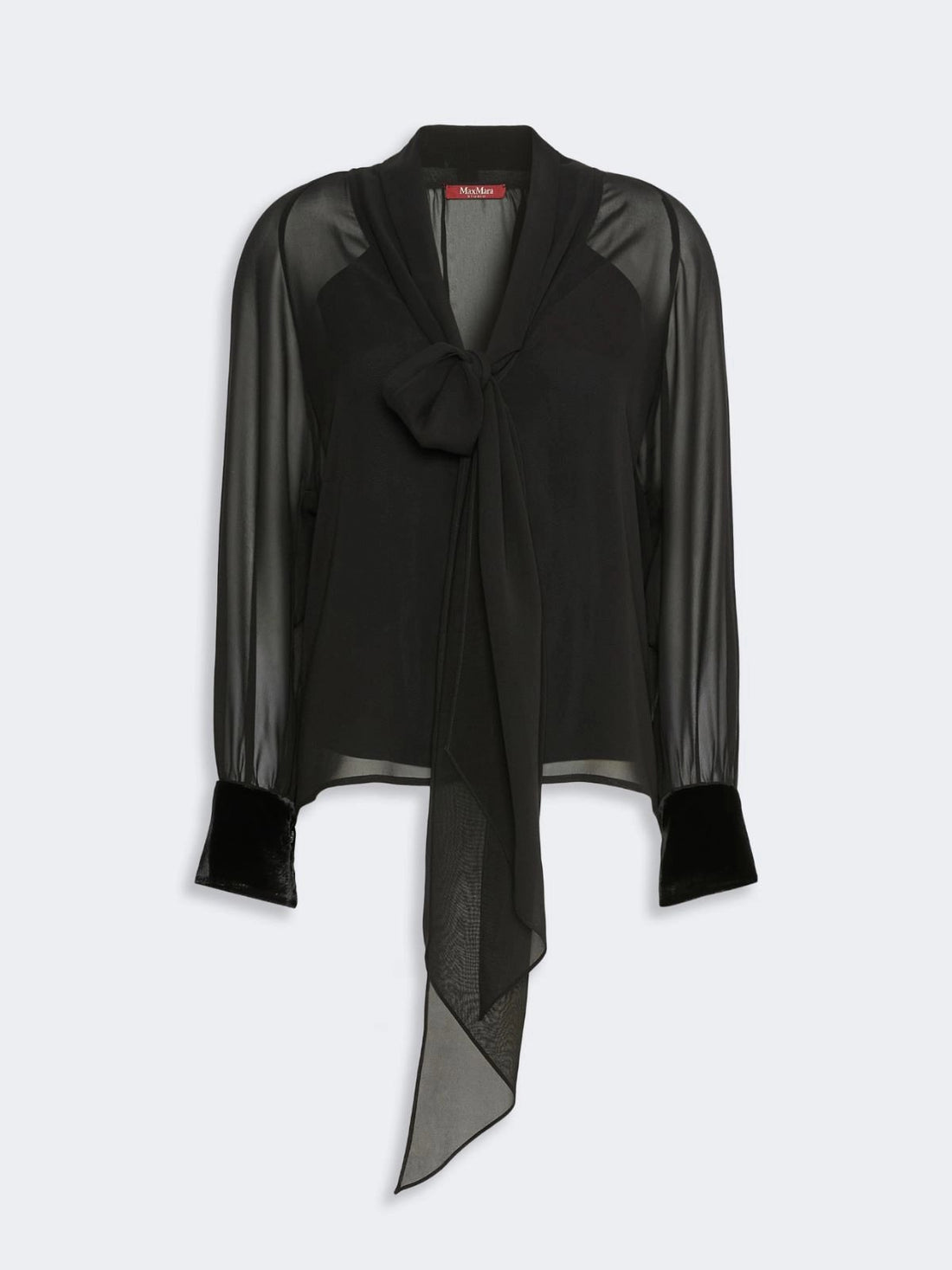 blusa in georgette di seta MSEZATTERA 001 MAXMARA STUDIO ELEGANTE 