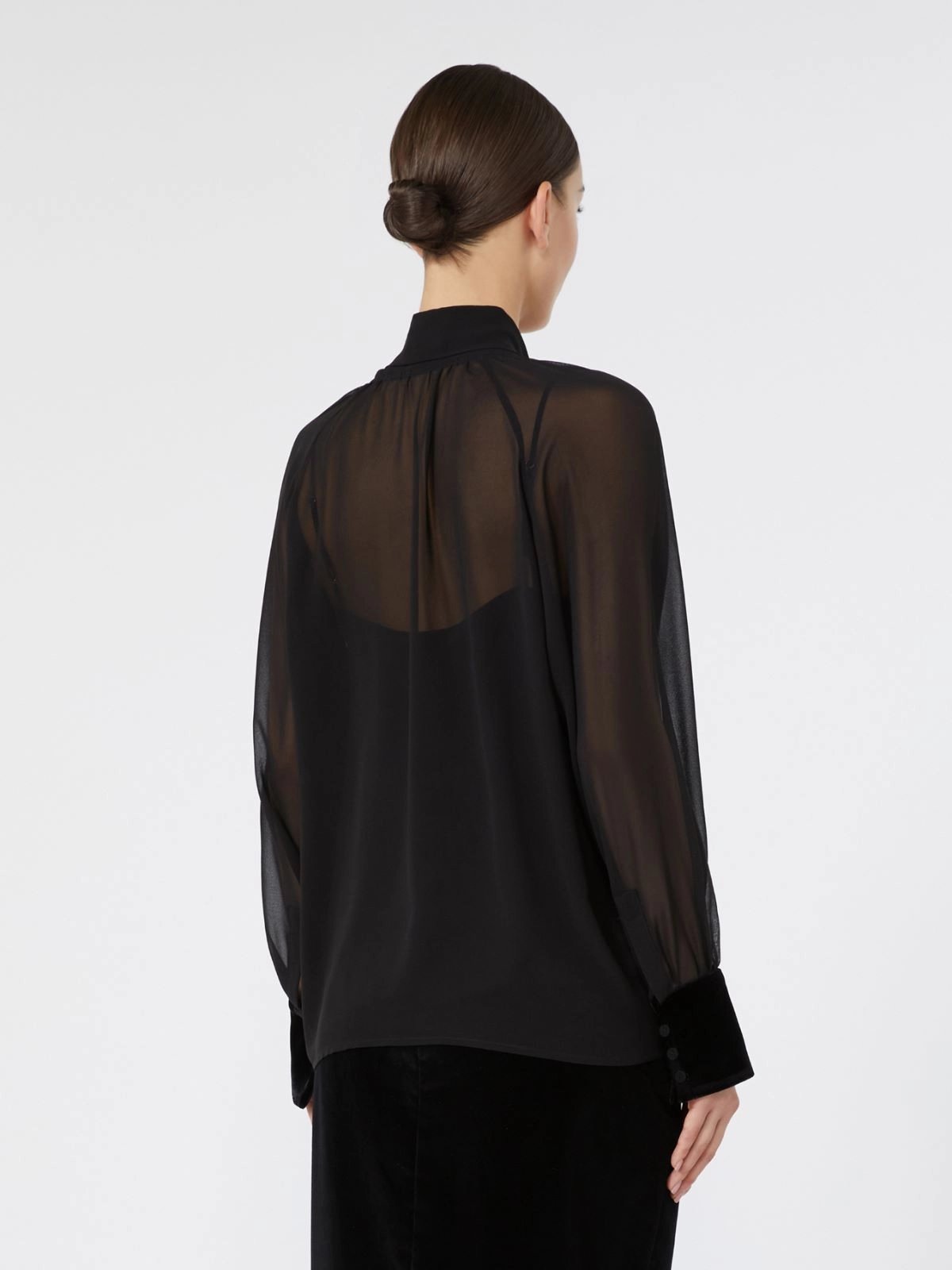 blusa in georgette di seta MSEZATTERA 001 MAXMARA STUDIO ELEGANTE 