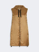 MAXMARA THE CUBE gilet in tela antigoccia Cammello
