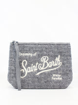 MC2 SAINT BARTH Pochette aline tricot Grigio