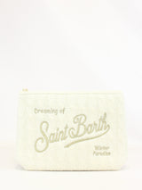 MC2 SAINT BARTH Pochette aline tricot Bianco