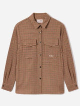 MC2 SAINT BARTH camicia in flanella misto lana topolino Check