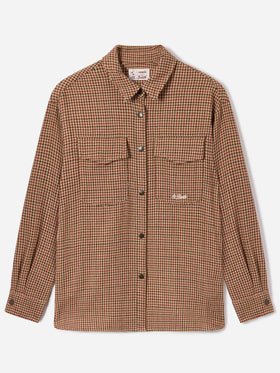 camicia in flanella misto lana topolino CAMBRY FLANNEL 00210M MC2 SAINT BARTH 