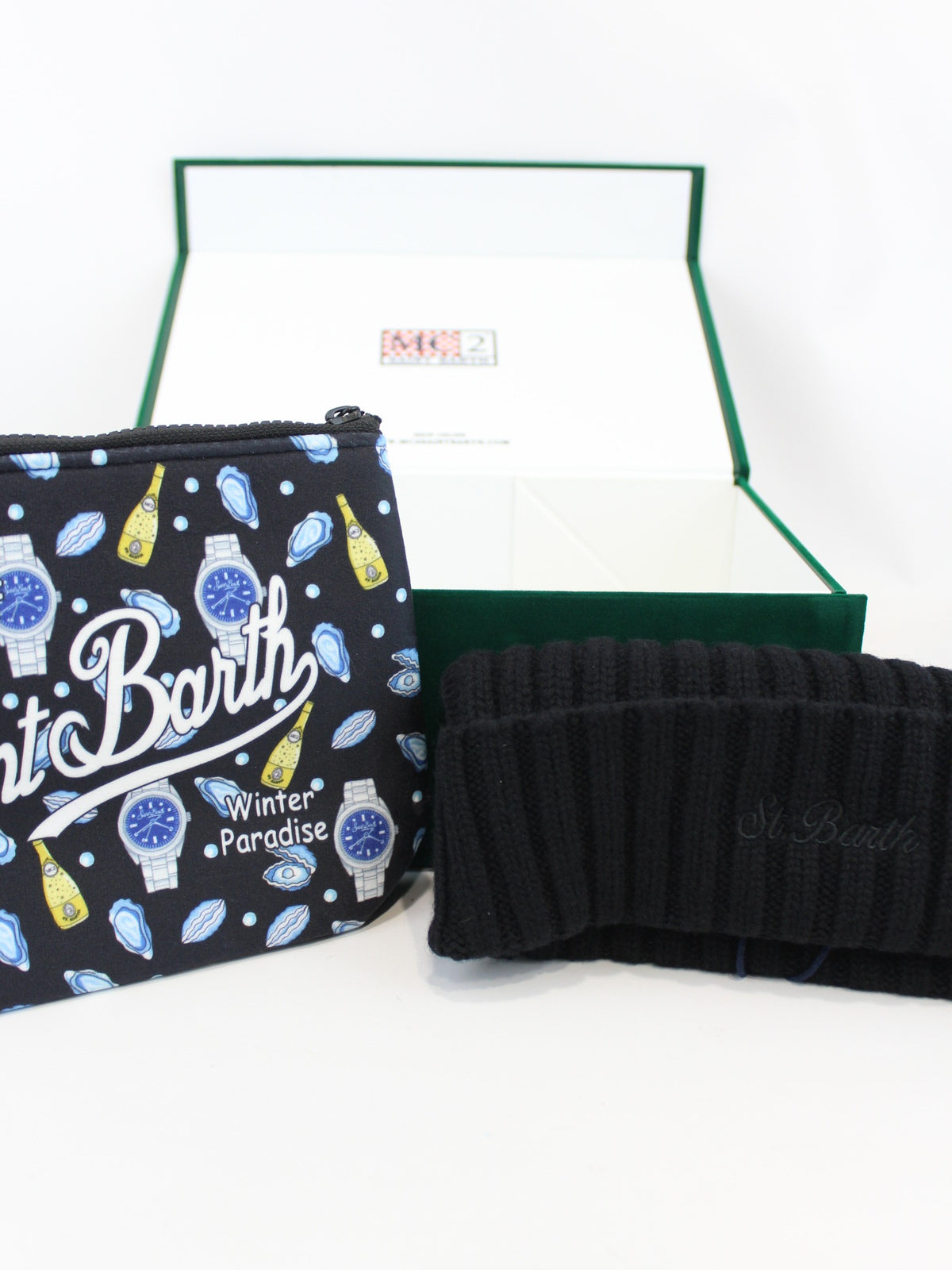 gift box con pochette e berretto GIFT BOX MAN 02945M MC2 SAINT BARTH 