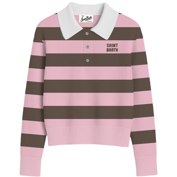 polo a righe in contrasto HADIDY 03924M MC2 SAINT BARTH 