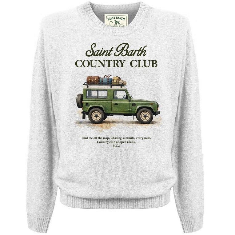 Maglione Heron Print HERON PRINT 01036M MC2 SAINT BARTH 