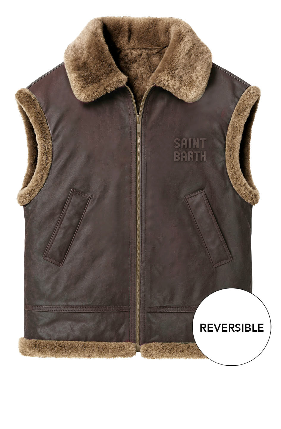 gilet reversibile hesketh wax fur HESKETH WAX FUR 01000M MC2 SAINT BARTH 