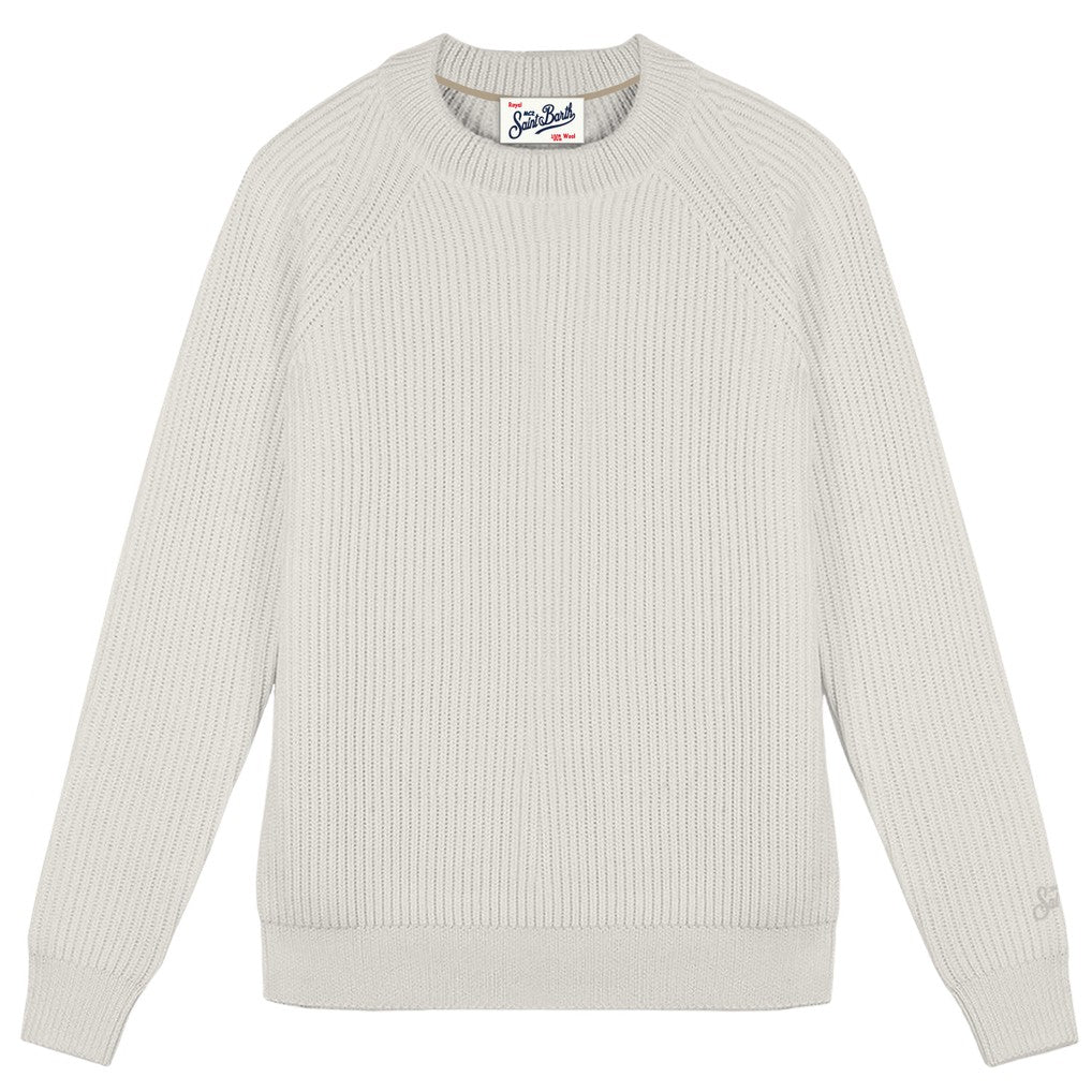 maglione marine wool a coste inglesi MARINE WOOL 00023M MC2 SAINT BARTH 