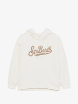 MC2 SAINT BARTH Felpa Mindy jr con cappuccio Bianco