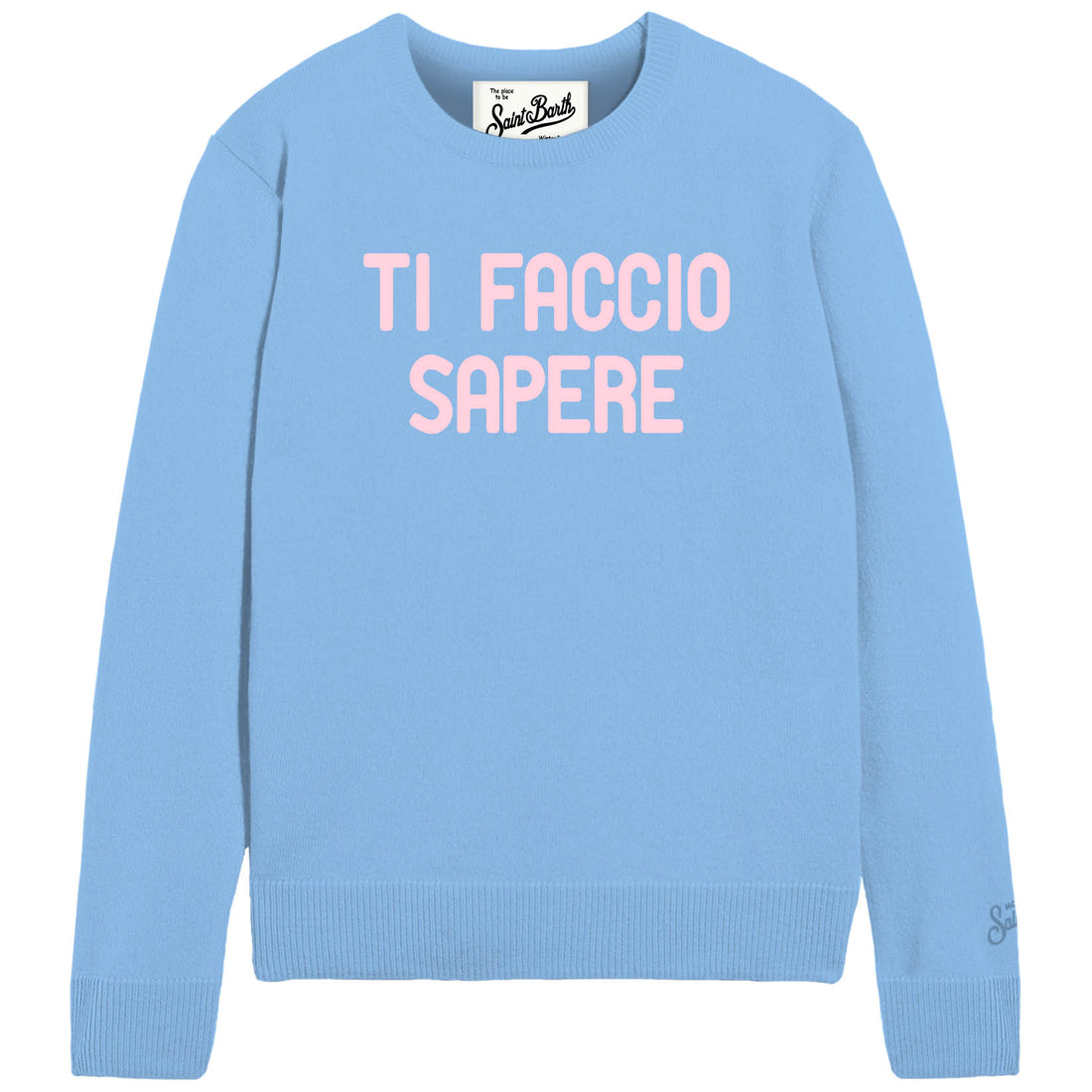 maglione new queen con ricamo NEW QUEEN 04205M MC2 SAINT BARTH 