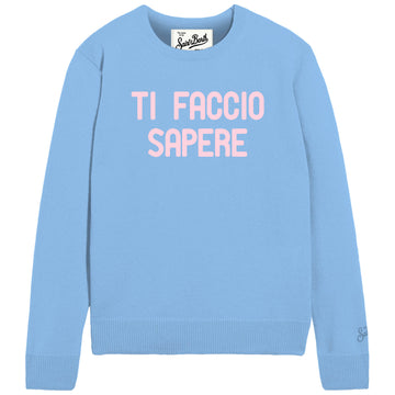 maglione new queen con ricamo NEW QUEEN 04205M MC2 SAINT BARTH 