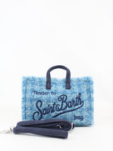 MC2 SAINT BARTH phone bag tweed Azzurro